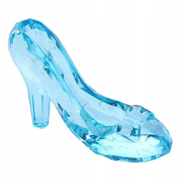 Mini Scarpe Tacco Alto da Principessa in Acrilico Blu – Decorazione Elegante e Originale