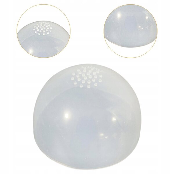 Copricapo in silicone per testa bambola trasparente 22-23 cm universale