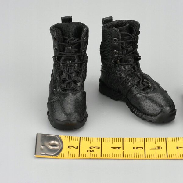 Miniature Scarpe in Pelle PU Scala 1:6 per Figurine Maschili 12 Pollici 5 cm