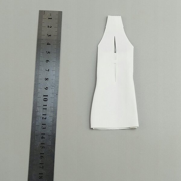 Witte mini-jurk voor 1/6 BJD-pop, stijlvol en gemakkelijk te dragen voor cosplay