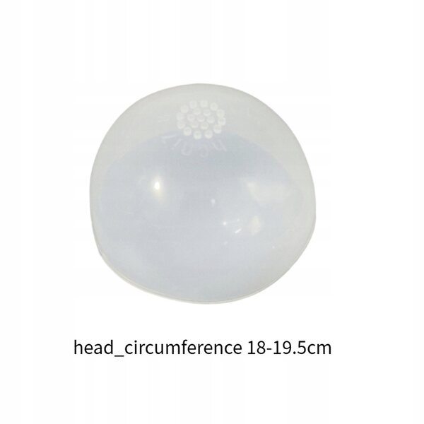 Cuffia in silicone antiscivolo per testa bambola 18-19,5 cm capello protettivo