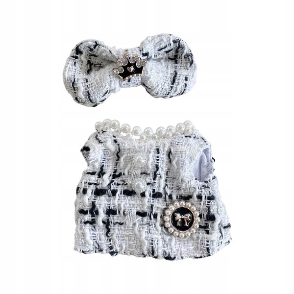 Plüsch-Kleidungsset für 15-cm-Puppen mit weißem Rock und DIY-Zubehör