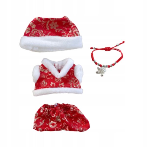 Bekleidungsset für 15–17 cm große Puppen mit T-Shirt und weichen Accessoires