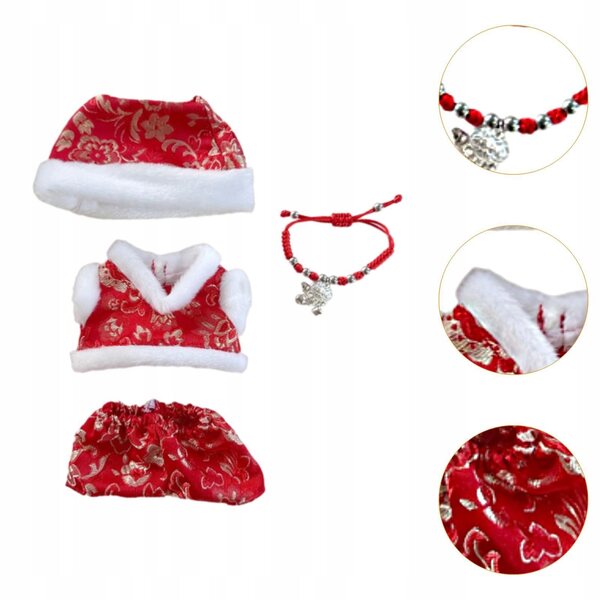 Bekleidungsset für 15–17 cm große Puppen mit T-Shirt und weichen Accessoires