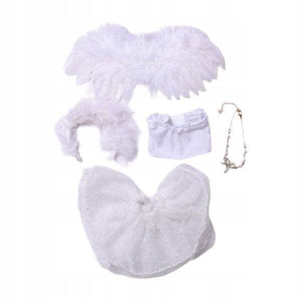 Kostümset mit Spitzen-Engelsflügeln für Puppen 15-17 cm - Modeaccessoires