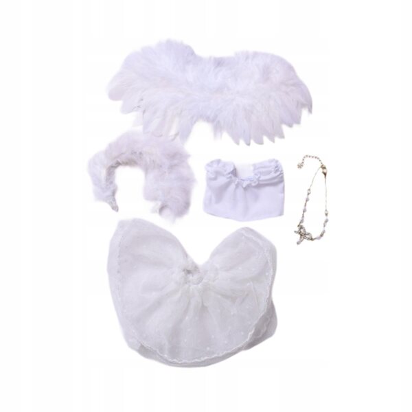 Kostümset mit Spitzen-Engelsflügeln für Puppen 15-17 cm - Modeaccessoires
