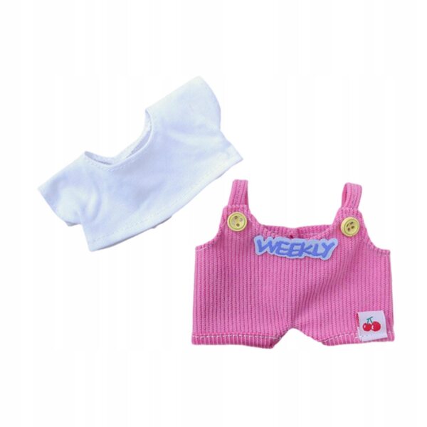 15-cm-Puppenkleidungsset mit hochwertigem rosa T-Shirt und Hose