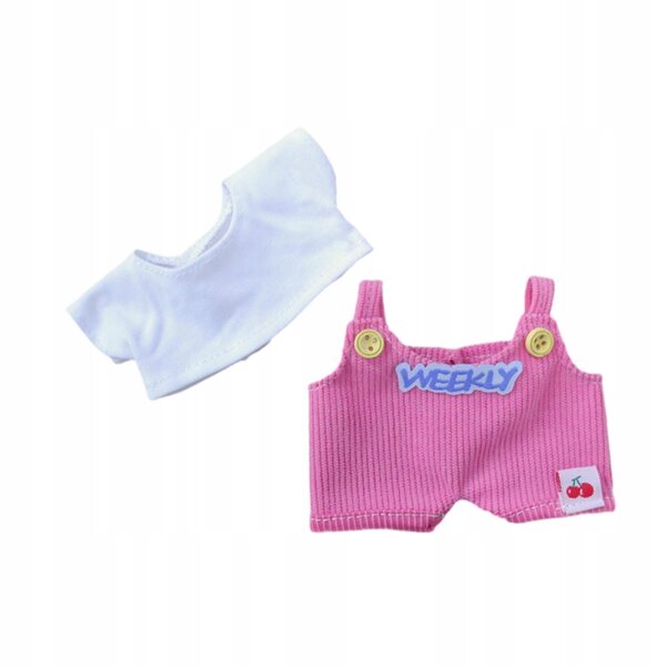 15-cm-Puppenkleidungsset mit hochwertigem rosa T-Shirt und Hose