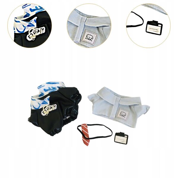 Puppenkleidung 20 cm, Set 4-teilig, handgefertigte Kostüme für Kinder