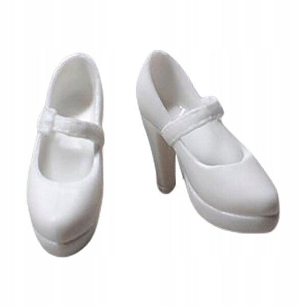 Elegante und hochwertige weiße High-Heel-Schuhe für 1/6 BJD-Puppen