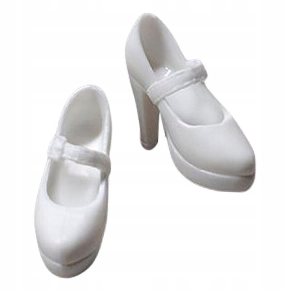 Elegante und hochwertige weiße High-Heel-Schuhe für 1/6 BJD-Puppen