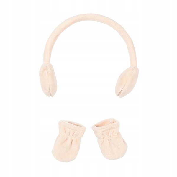Nauszniki e guanti per bambola 36-40 cm in tessuto rosa caldo Skrallan