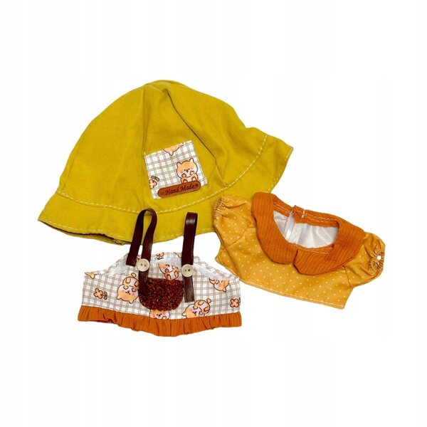 Kleidung für 20-cm-Puppen aus buntem Stoff, weiches und leicht anzuziehendes Unisex-Set