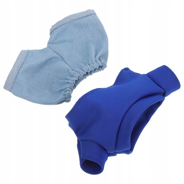 Blaues Kleidungsset für Puppen und Stofftiere: T-Shirt und elegante Hose