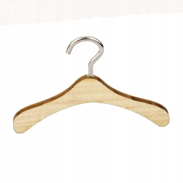 Set 10 appendini in legno per abiti 1/6 accessori per bambole BJD MSD