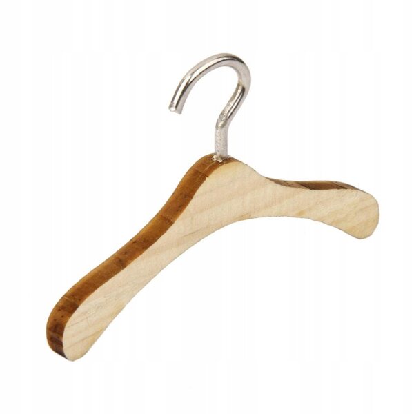 Set 10 appendini in legno per abiti 1/6 accessori per bambole BJD MSD