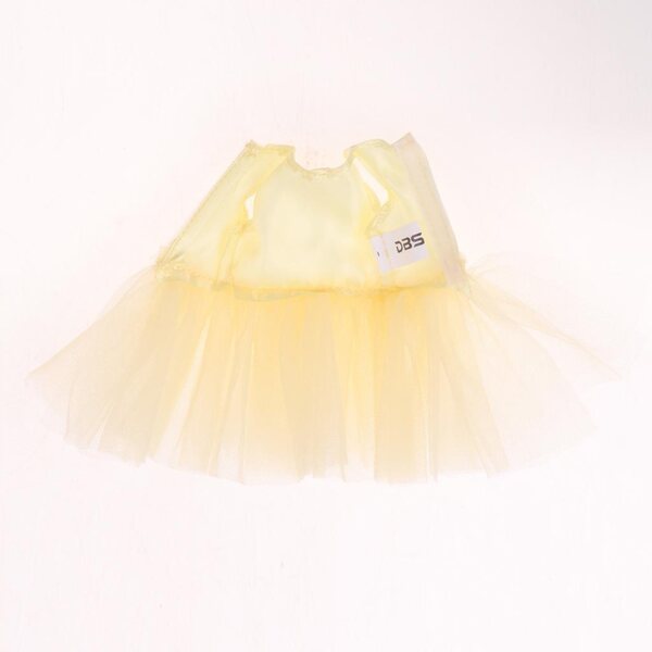 4-lagiges Gouzy-Kleid für 12-Zoll-Puppentänze – gelber modischer Rock