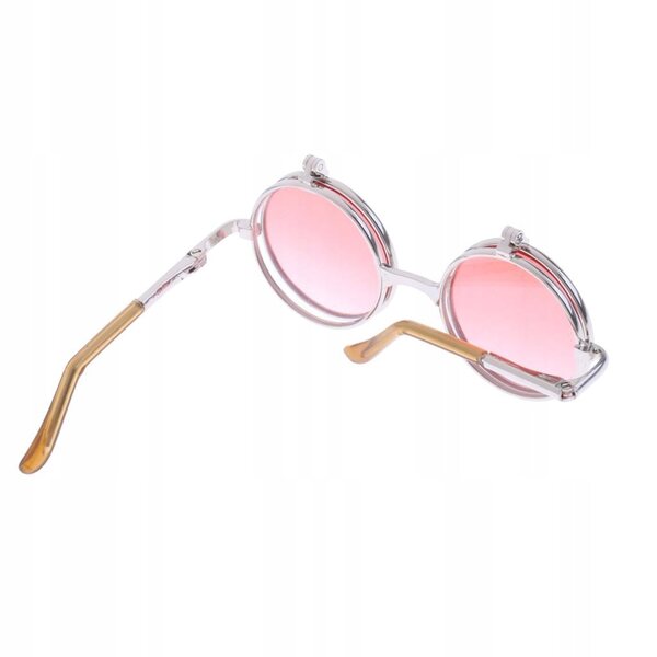 Klappbare Kupfer-Sonnenbrille für 12-Zoll-Blythe-Retro-Modellpuppen