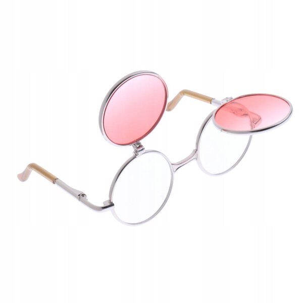 Klappbare Kupfer-Sonnenbrille für 12-Zoll-Blythe-Retro-Modellpuppen