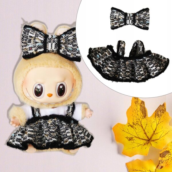 Kleidung für Minipuppen 15–17 cm, Set aus weicher Kleidung und Accessoires