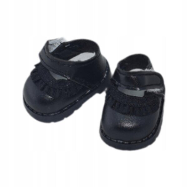 Stijlvolle zwarte schoenen voor poppen van 17 cm – perfecte accessoires voor creatief spelen