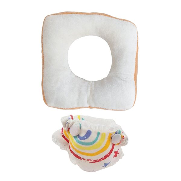 Vêtements doux et confortables pour poupées miniatures avec accessoire de couche