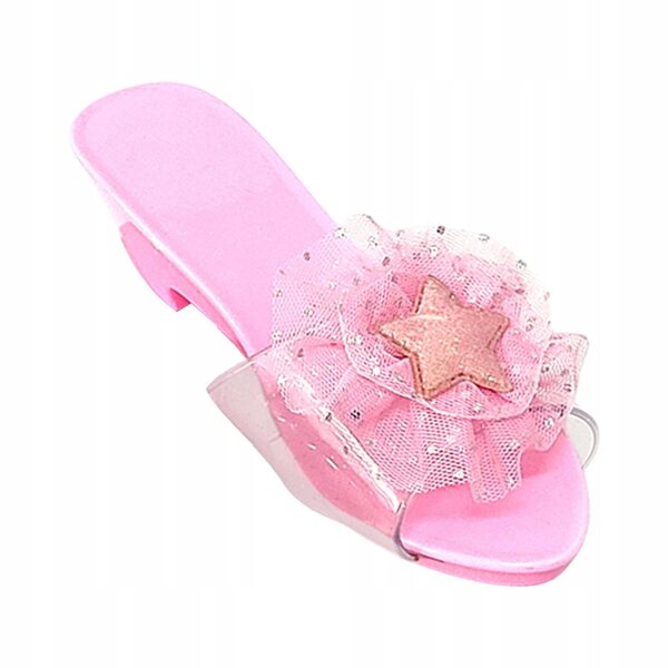 Hellrosa lackierte Prinzessinnenschuhe für Mädchen – leichte und lustige Sandalen