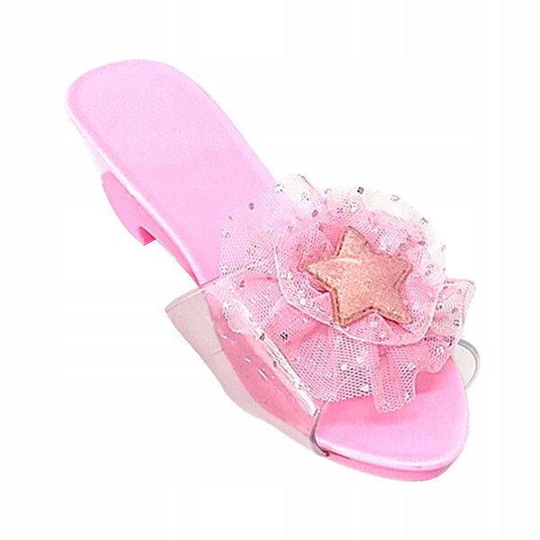 Hellrosa lackierte Prinzessinnenschuhe für Mädchen – leichte und lustige Sandalen