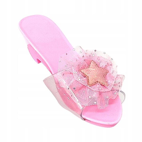 Hellrosa lackierte Prinzessinnenschuhe für Mädchen – leichte und lustige Sandalen