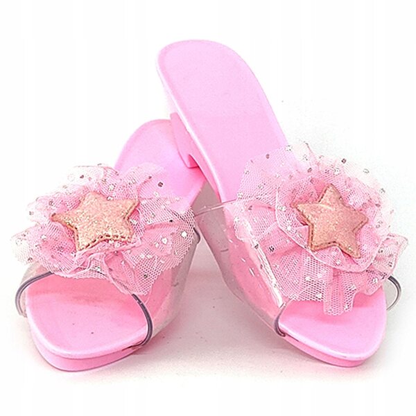 Hellrosa lackierte Prinzessinnenschuhe für Mädchen – leichte und lustige Sandalen