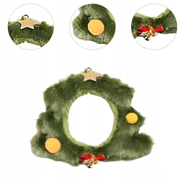 Der Puppenkopfschmuck misst 17 cm mit dekorativem Plüschzubehör