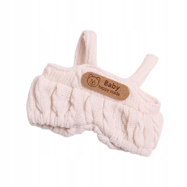 Mini vestiti per bambole romper bianco con dettaglio staccabile per bambini