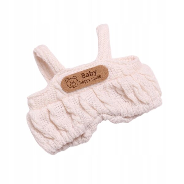 Mini vestiti per bambole romper bianco con dettaglio staccabile per bambini