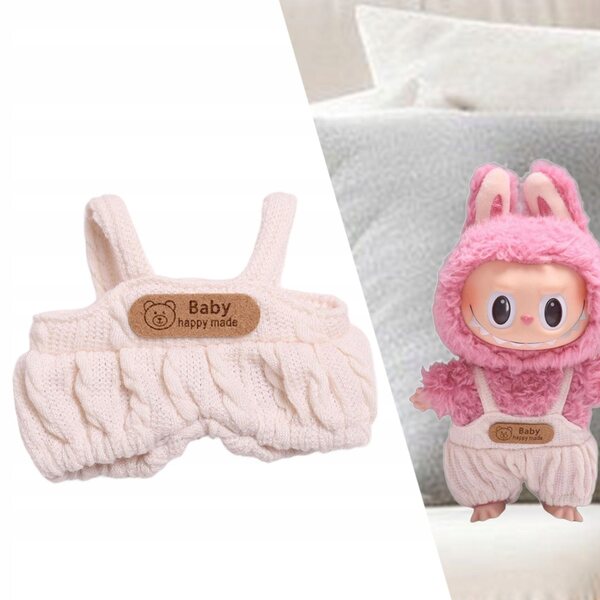 Mini vestiti per bambole romper bianco con dettaglio staccabile per bambini