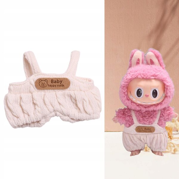 Mini vestiti per bambole romper bianco con dettaglio staccabile per bambini