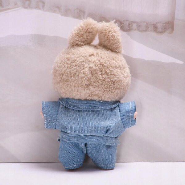 17 cm Puppen-Jeanskleid mit Hut, DIY-Kleidung, Puppenkostüm