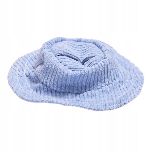 Cappello in velluto blu per bambole da 17 cm, regalo creativo e morbido