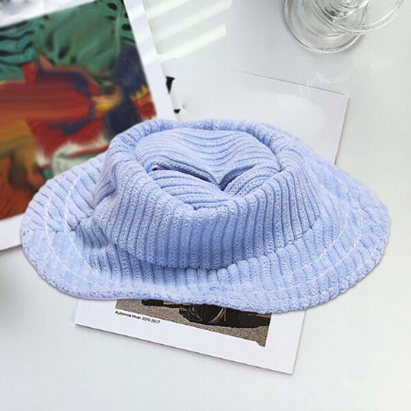 Cappello in velluto blu per bambole da 17 cm, regalo creativo e morbido