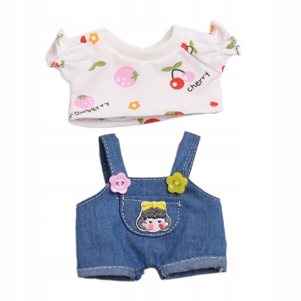 Mini abbigliamento per bambole 6 pollici Cherry T - vestiti morbidi e adorabili