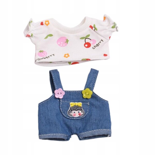 Mini abbigliamento per bambole 6 pollici Cherry T - vestiti morbidi e adorabili