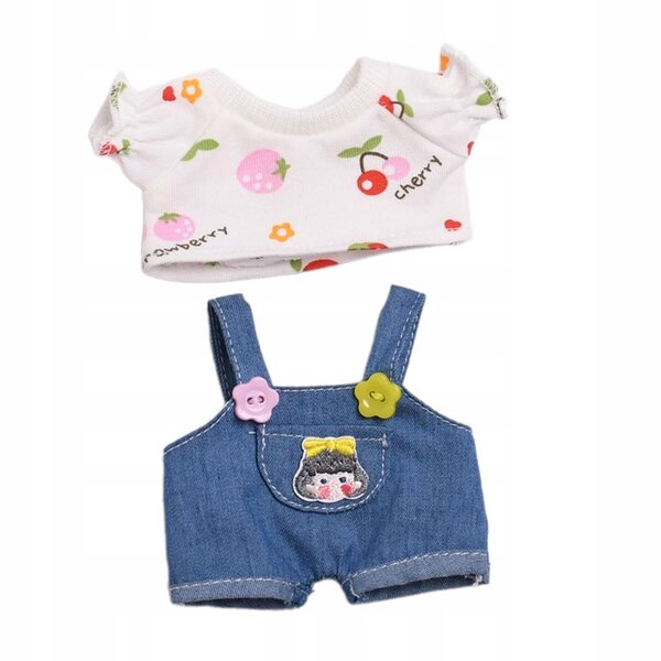 Mini abbigliamento per bambole 6 pollici Cherry T - vestiti morbidi e adorabili