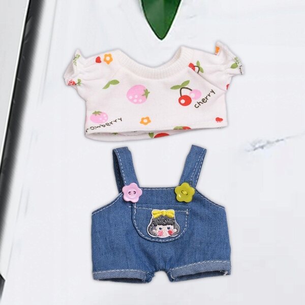 Mini abbigliamento per bambole 6 pollici Cherry T - vestiti morbidi e adorabili
