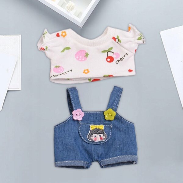 Mini abbigliamento per bambole 6 pollici Cherry T - vestiti morbidi e adorabili