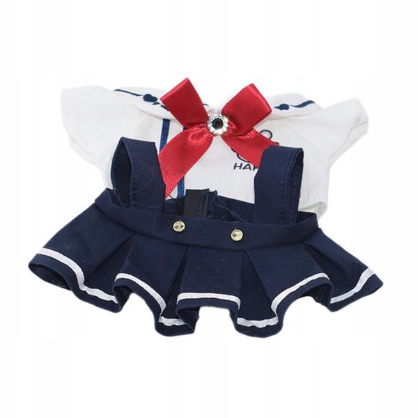 17cm Puppenkleidungsset, weiße Uniformkleidung für Mädchen und Mädchen