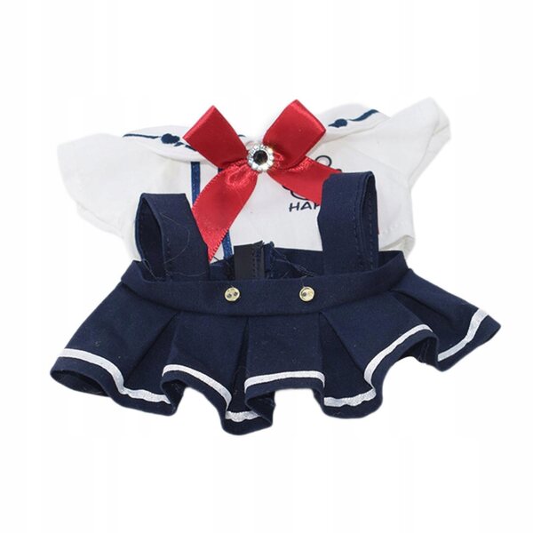 17cm Puppenkleidungsset, weiße Uniformkleidung für Mädchen und Mädchen