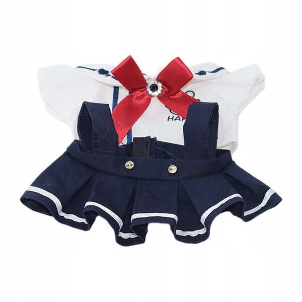 17cm Puppenkleidungsset, weiße Uniformkleidung für Mädchen und Mädchen