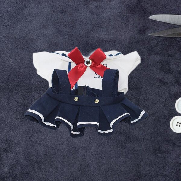 17cm Puppenkleidungsset, weiße Uniformkleidung für Mädchen und Mädchen