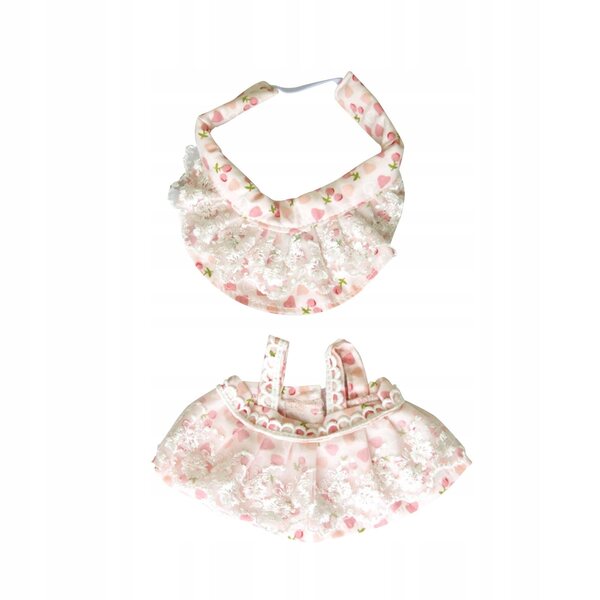 Mini abiti per bambole set 2 pezzi vestito e cappello per bambole 20-25 cm