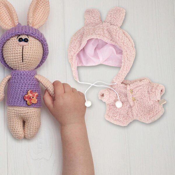 Kleidung für 38-cm-Puppen – Elegantes und zartrosa Outfit