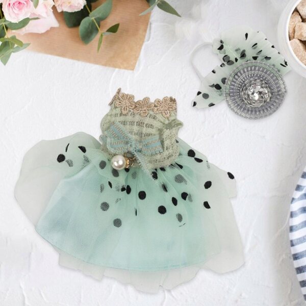 Kleidungsset für 26-cm-Puppen – elegante blaue Kleidung mit Zubehör